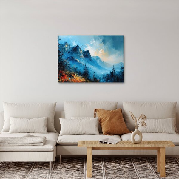 Obraz - Malba hor (70x50 cm)