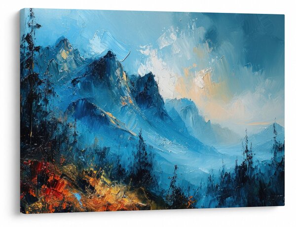 Obraz - Malba hor (70x50 cm)