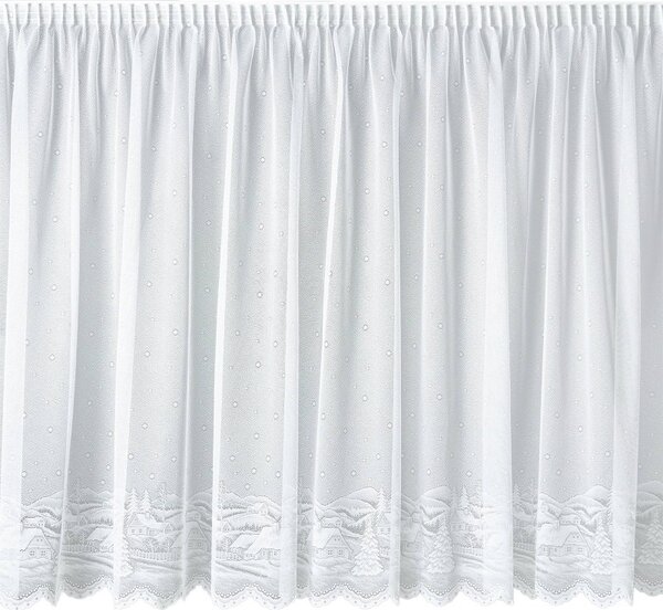 BELLATEX Záclona kusová se stuhou Bílá 120x220 cm (výška x šířka)