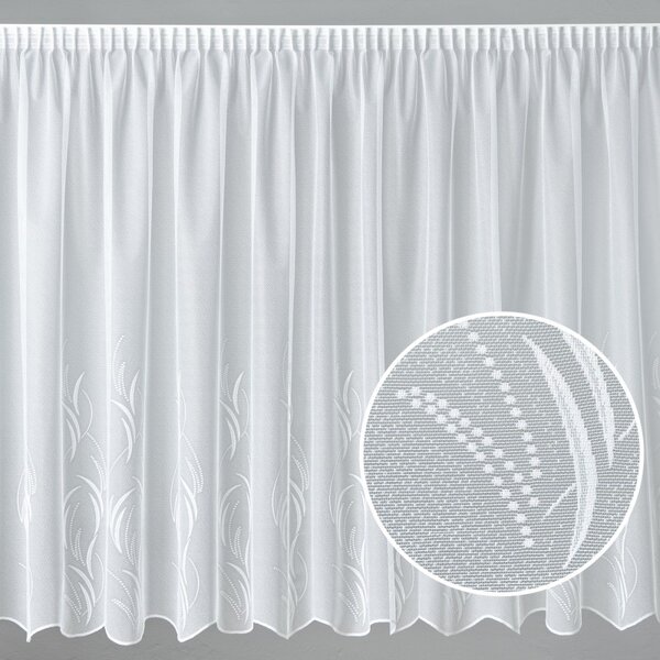 BELLATEX Záclona kusová se stuhou Bílá 250x200 cm (výška x šířka)