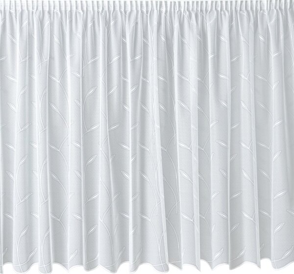 BELLATEX Záclona kusová se stuhou Bílá 110x220 cm (výška x šířka)