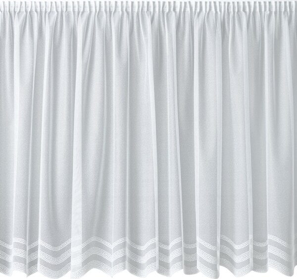 BELLATEX Záclona kusová se stuhou Bílá 250x200 cm (výška x šířka)