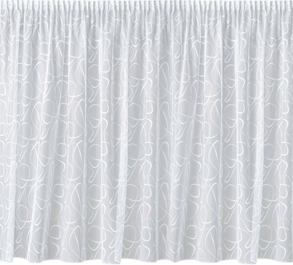 BELLATEX Záclona kusová se stuhou Bílá 140x220 cm (výška x šířka)