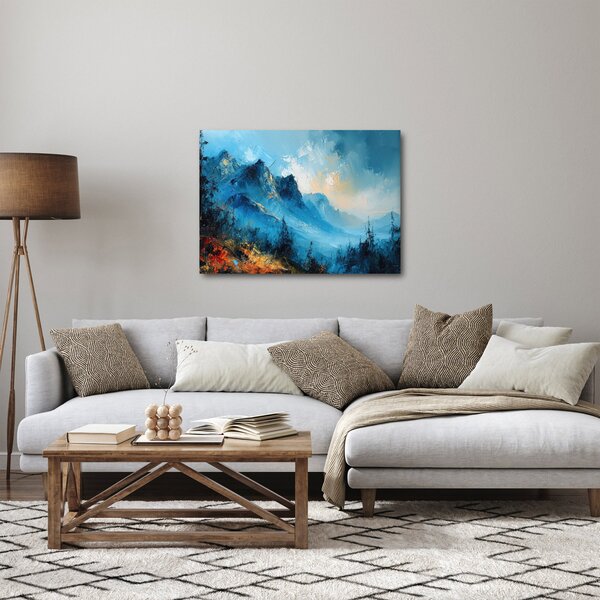 Obraz - Malba hor (70x50 cm)