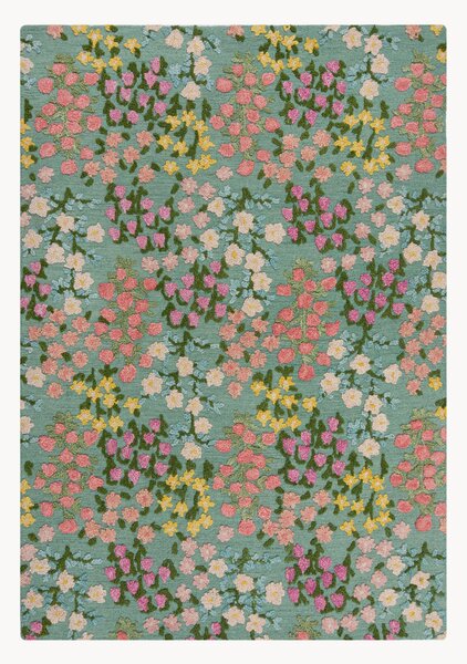 Ručně všívaný vlněný koberec Emilia Floral