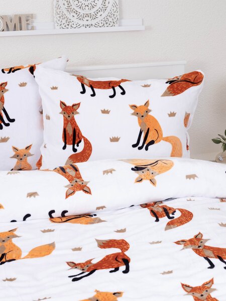 MK Lůžkoviny Mikroplyšové povlečení Exclusive - Lišky 02