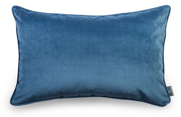 Modrý povlak na polštář se sametovým povrchem WeLoveBeds Jeans, 40 x 60 cm