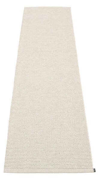 Krémový vnitřní a venkovní běhoun 60x250 cm Mono Linen Vanilla – Pappelina