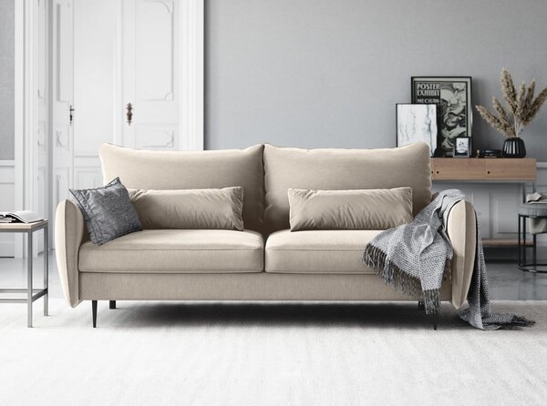 Béžová rozkládací pohovka s úložným prostorem Cosmopolitan Design Vermont