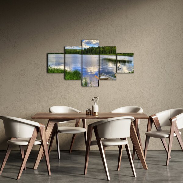 Obraz - Malebná vesnice (125x70 cm)