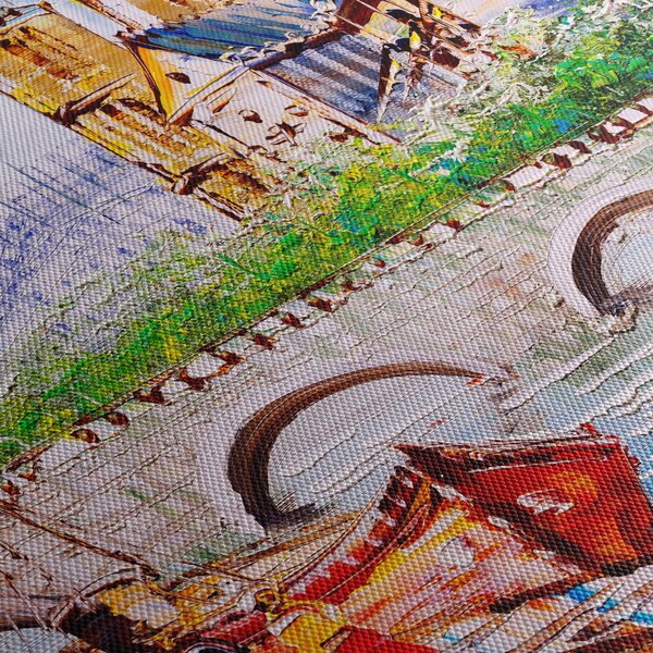 Obraz - Olejomalba města (125x70 cm)