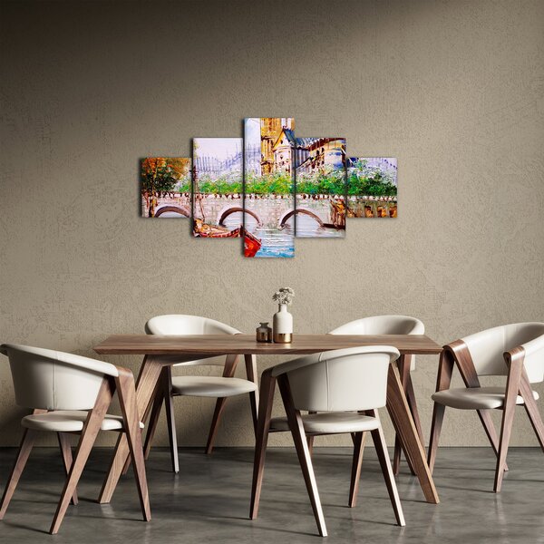 Obraz - Olejomalba města (125x70 cm)