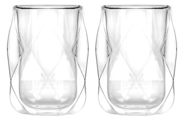 Dvoustěnné hrnky na espresso v sadě 2 ks 100 ml Geo – Vialli Design