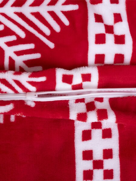 Francouzské povlečení mikroplyš Exclusive – Vánoce červené