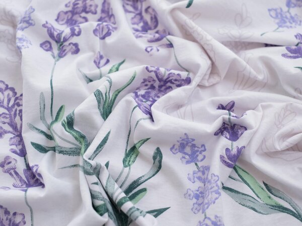 Povlečení Mako jersey – Levandule