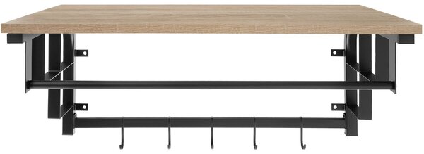 Tectake Závěsná skříň Westwood 66x30x27cm - Industrial světlé dřevo, dub Sonoma