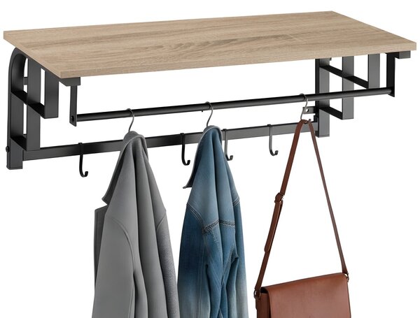 Tectake Závěsná skříň Westwood 66x30x27cm - Industrial světlé dřevo, dub Sonoma