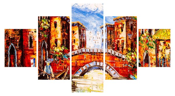 Obraz - Olejomalba města III. (125x70 cm)