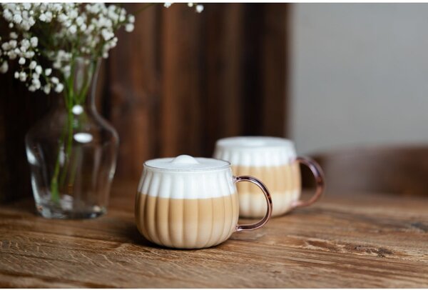 Hrnky na cappuccino v sadě 2 ks 350 ml Tulip – Vialli Design