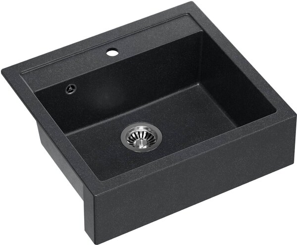 Quadron Bill dřez graniteq 59.5x54 cm černá HCQB6054U8_BS