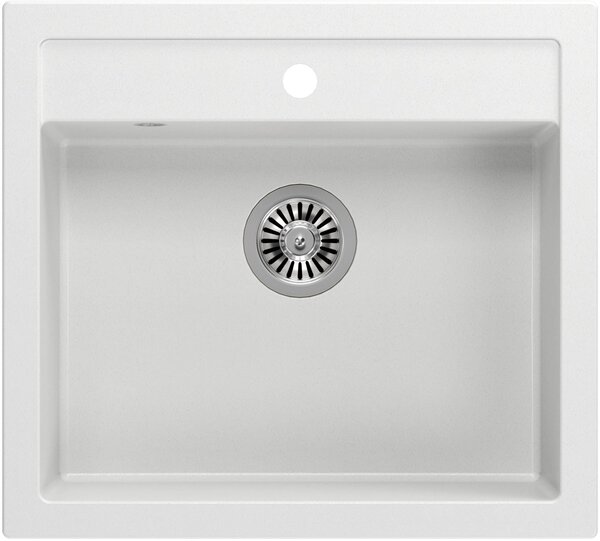 Quadron Bill dřez graniteq 60x54 cm bílá HCQB6054U1_BS
