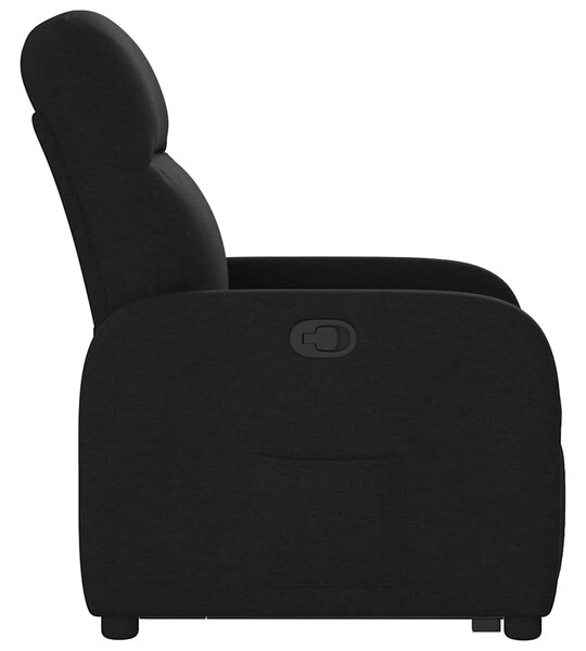 Zvedací polohovací křeslo černé textil 3302974