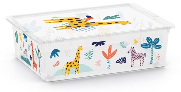 Bílý plastový dětský úložný box 55x39x16 cm C Box Style – KIS