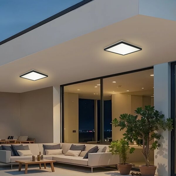 Brilagi - LED Koupelnové svítidlo ULTRA SLIM LED/18W/230V 30x30 cm černá IP54
