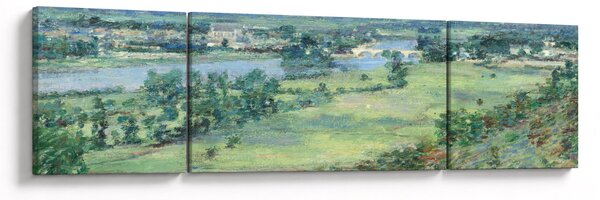 Obraz - Theodore Robinson, The Valley of the Seine, From the Hills of Giverny, reprodukce (170x50 cm)