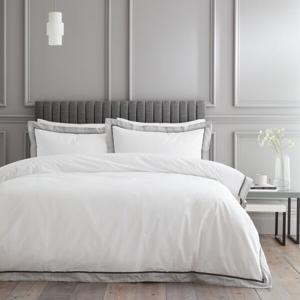 Bílé bavlněné povlečení na dvoulůžko 200x200 cm Mayfair – Bianca