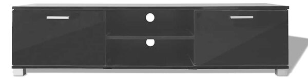 TV stolek černý s vysokým leskem 140 x 40,5 x 35 cm 243044