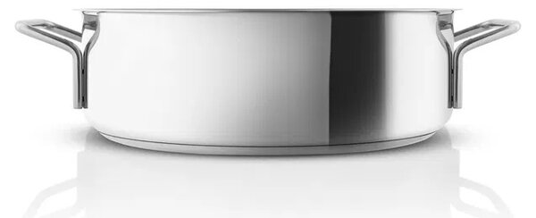 Eva Trio Stainless Steel Hluboká pánev nerezová 28 cm, z recyklované oceli 18/10, na indukci, do trouby, silné sendvičové dno, Eva Solo