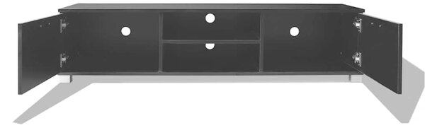 TV stolek černý s vysokým leskem 140 x 40,5 x 35 cm 243044