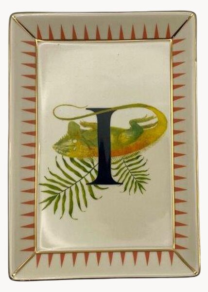 Dekorativní tác z kostního porcelánu Iguana