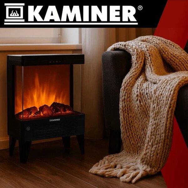 Kaminer 26400 Elektrická krbová kamna s funkcí vytápění, 2000W