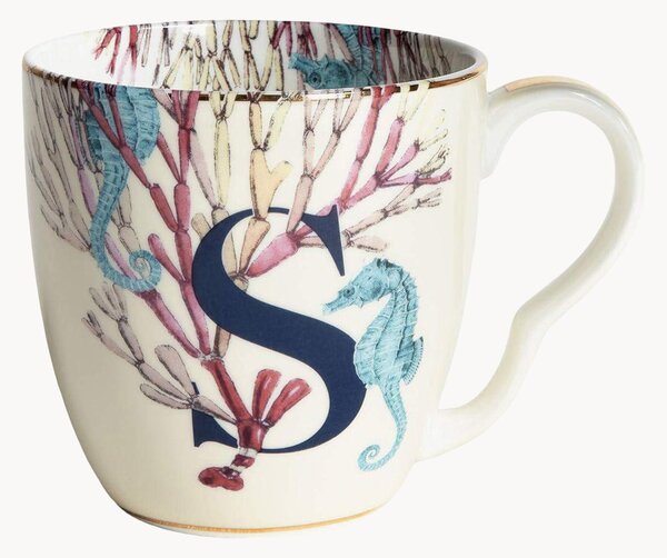 Hrnek z kostního porcelánu Seahorse