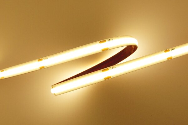 LED pásek COB 4W/m, 24V, IP20, 320LED/m, CRI>90 Barva světla: Teplá bílá, 2700K