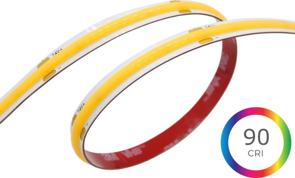 LED pásek COB 4W/m, 24V, IP20, 320LED/m, CRI>90 Barva světla: Teplá bílá, 2700K