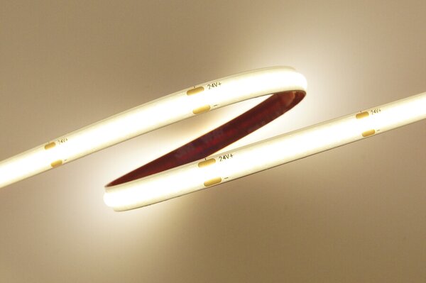 LED pásek COB 4W/m, 24V, IP20, 320LED/m, CRI>90 Barva světla: Teplá bílá, 2700K
