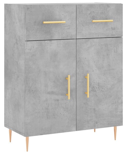 Skříň highboard betonově šedá 69,5x34x180 cm kompozitní dřevo 3199869