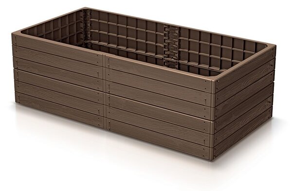 PROSPERPLAST Vyvýšený záhon BASE WOODY rustikální cihlový 149,2cm