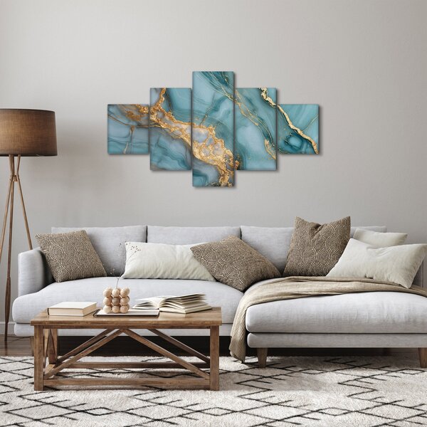 Obraz - Tyrkysový mramor (125x70 cm)