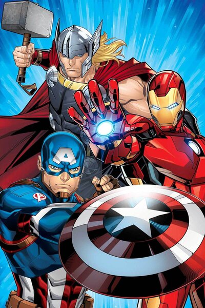 Deka MIKROFLANEL Avengers Heroes Velikost: 100x150 cm
