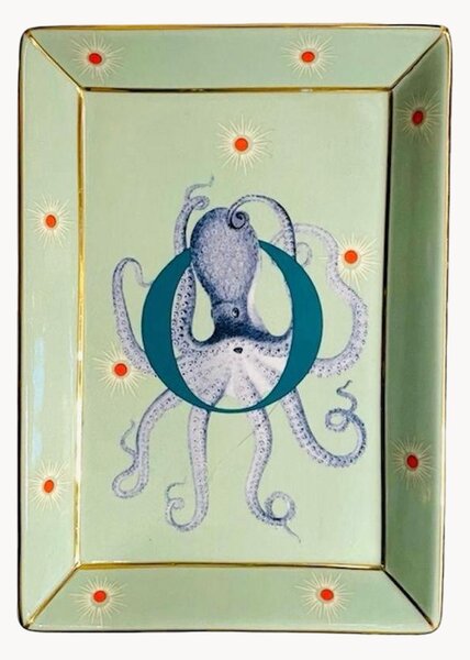 Dekorativní tác z kostního porcelánu Octopus