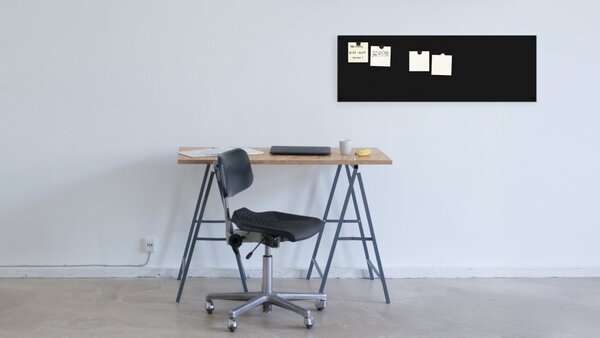 Bezrámová magnetická křídová tabule magnetický panel SLIMboard 90x30 cm, NFCH90x30