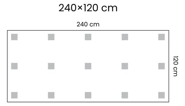 Magnetická tabule SLIMboard bezrámová smazatelná za sucha 240x120 cm, PME240x120