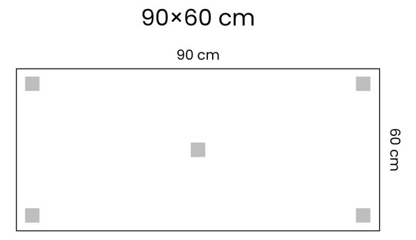 Magnetická tabule SLIMboard bezrámová smazatelná za sucha 90x60 cm,PME90x60
