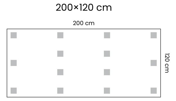 Bezrámová magnetická křídová tabule magnetický panel SLIMboard 200x120 cm, NFCH200x120