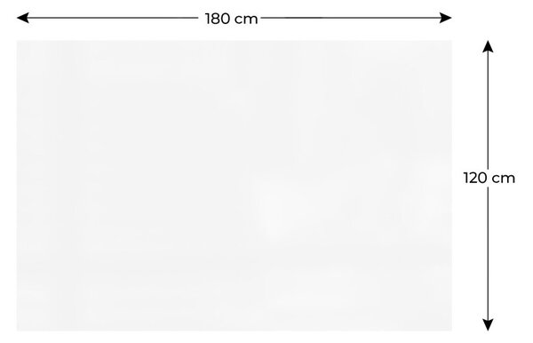 Magnetická tabule SLIMboard bezrámová smazatelná za sucha 180x120 cm, PME180x120