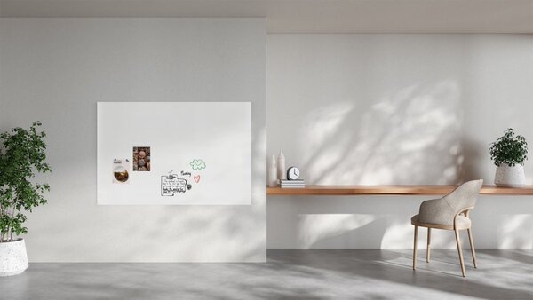 Magnetická tabule SLIMboard bezrámová smazatelná za sucha 180x120 cm, PME180x120
